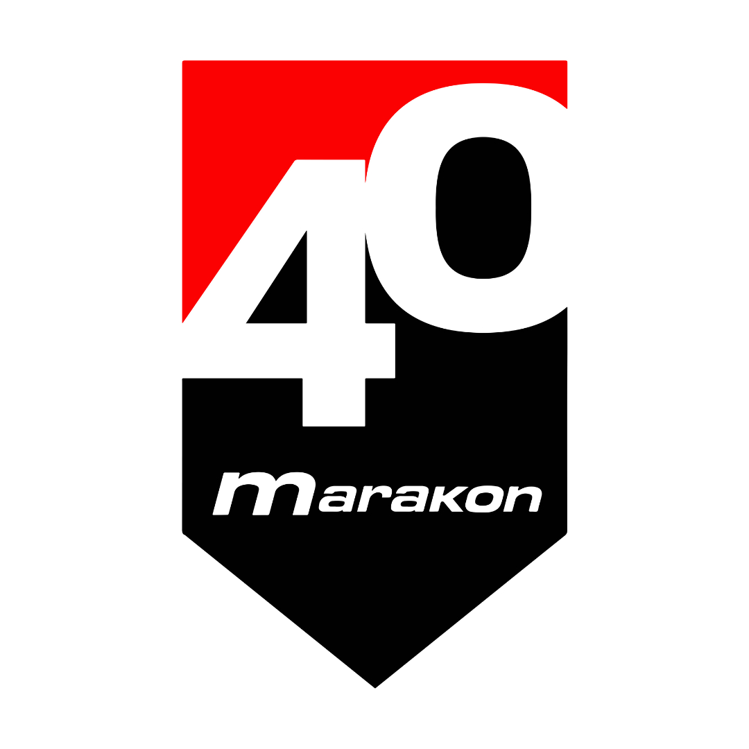 Kuva juhlavuoden tunnus Marakon 40 vuotta